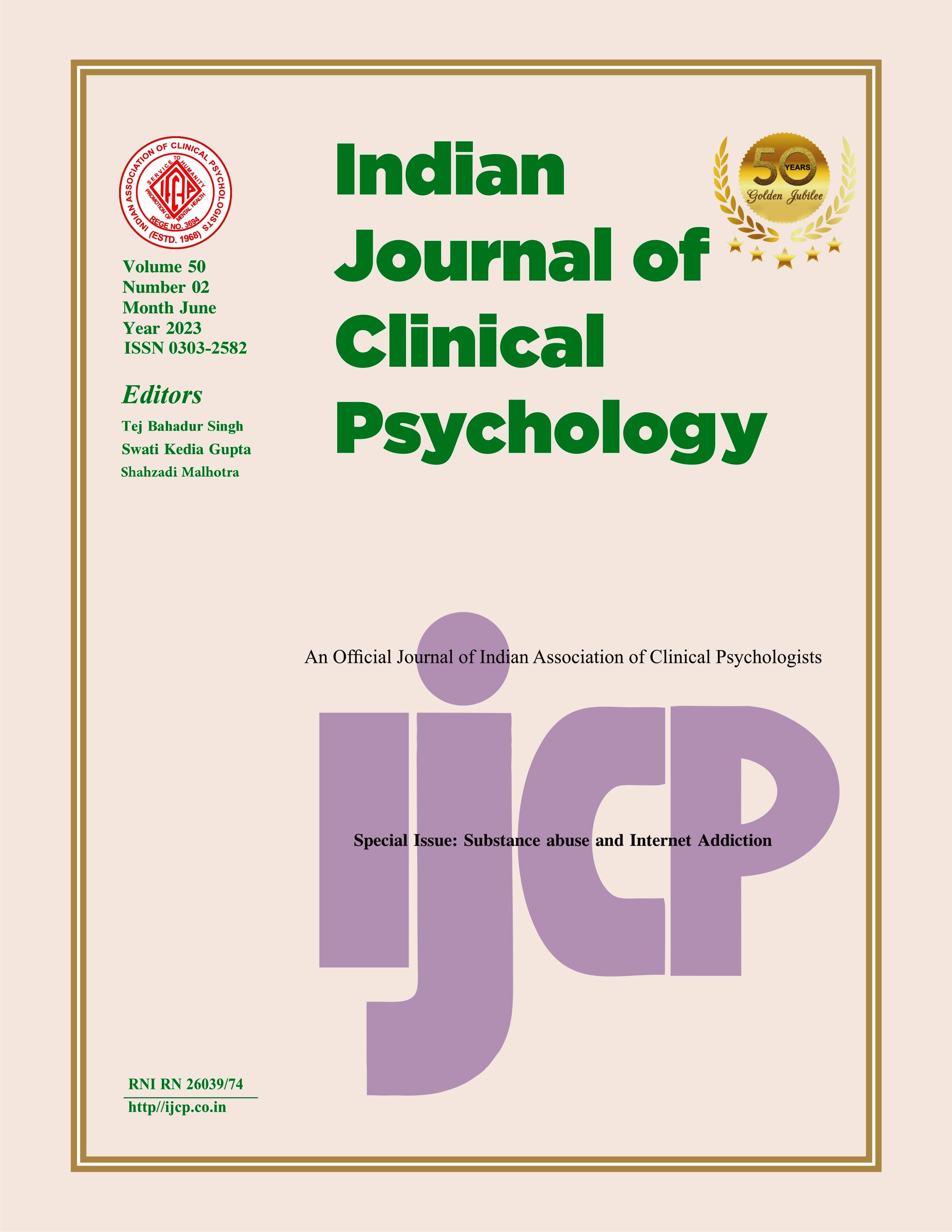 Indian Journal of Clinical Psychology